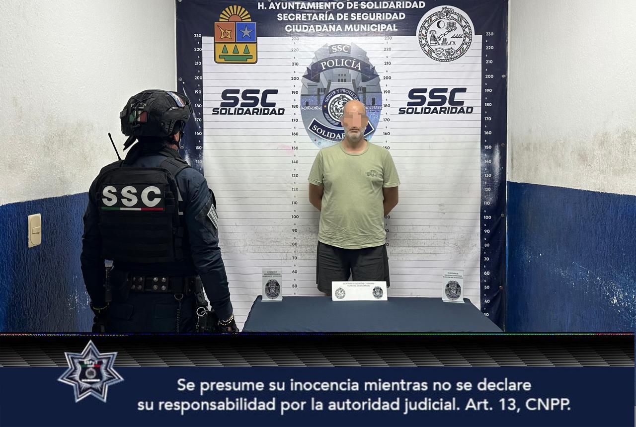 Playa del Carmen: Holandés, detenido por golpear a menor en Real Amalfi