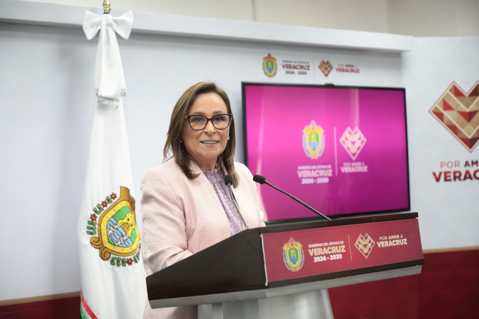 Gobernadora de Veracruz firmará convenios de seguridad con Puebla, Oaxaca y Tlaxcala