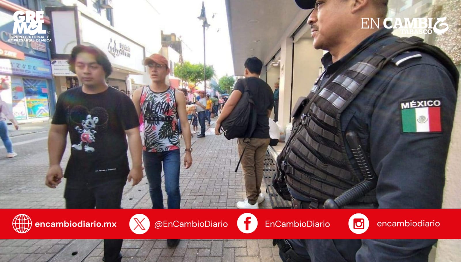 Preocupante caída de afluencia en el Centro Histórico de Villahermosa por percepción de inseguridad