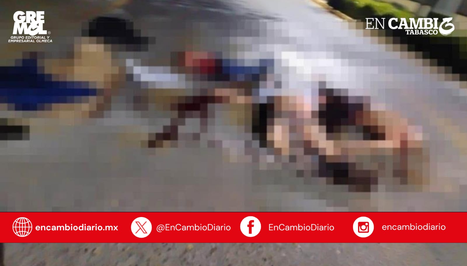 Cuerpos sin vida en avenida principal de Jalpa de Méndez