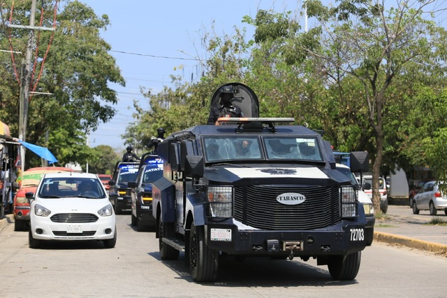 Operativo FIRT Olmeca realiza operativos en calles de Tabasco para garantizar la paz y tranquilidad