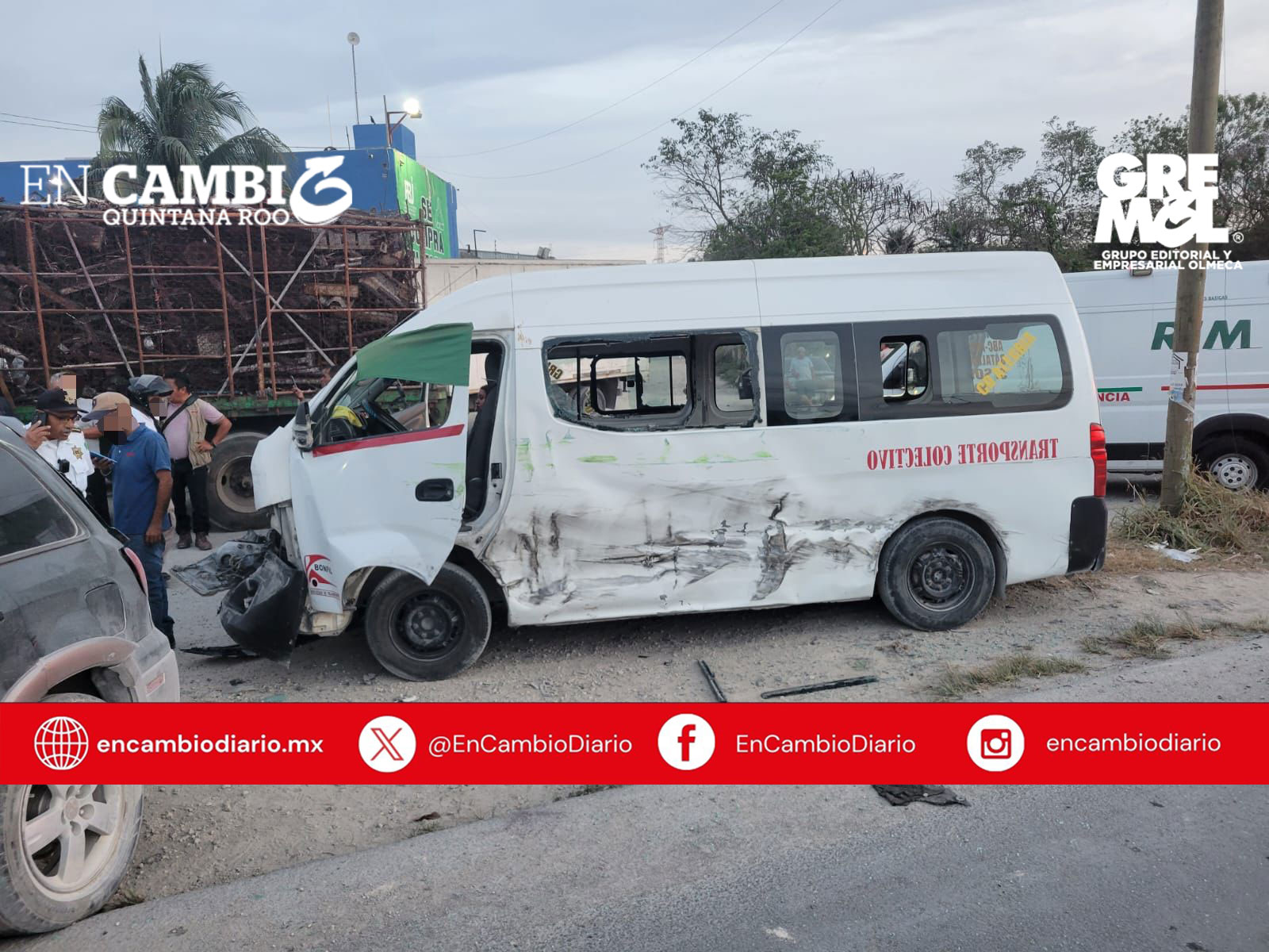 Aparatoso accidente en la López Portillo deja seis heridos en Cancún