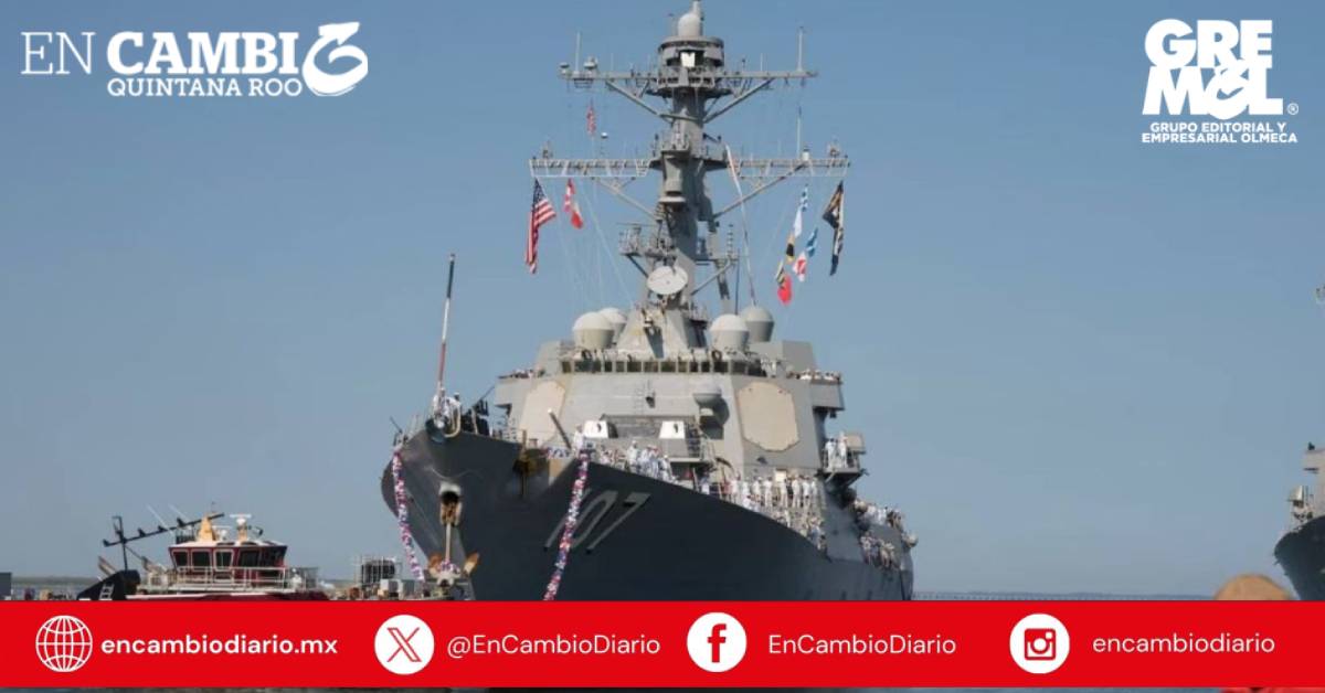 Despliegue del destructor USS Gravely no invade territorio mexicano, aclara Sheinbaum