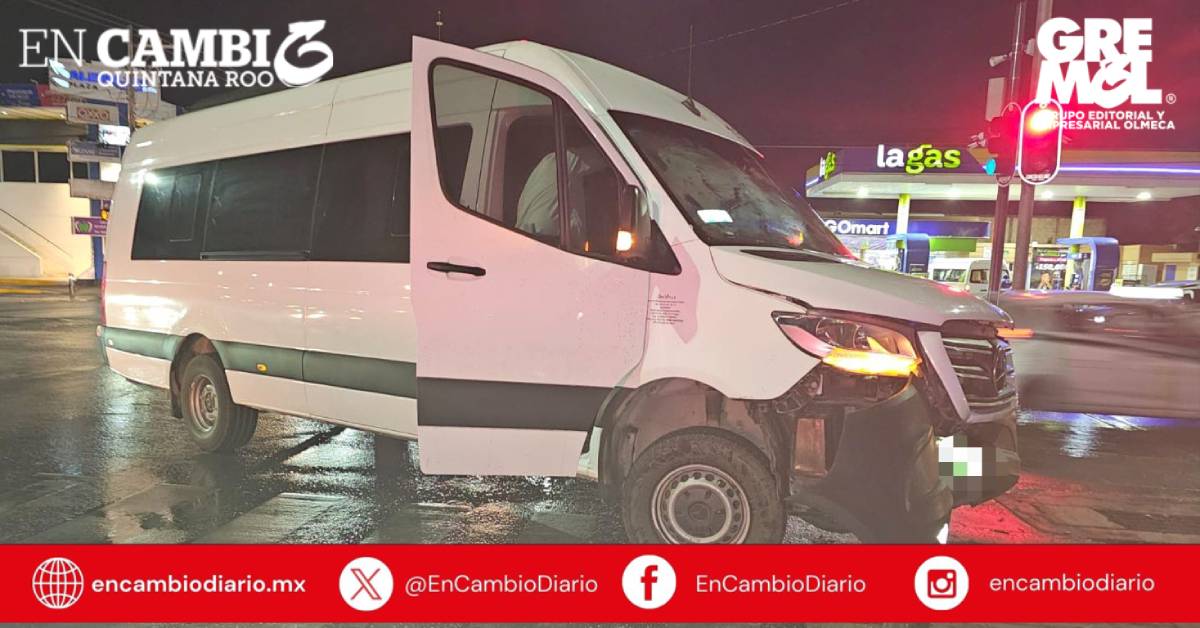 Dos accidentes de tránsito se registran en Cancún; uno deja un lesionado