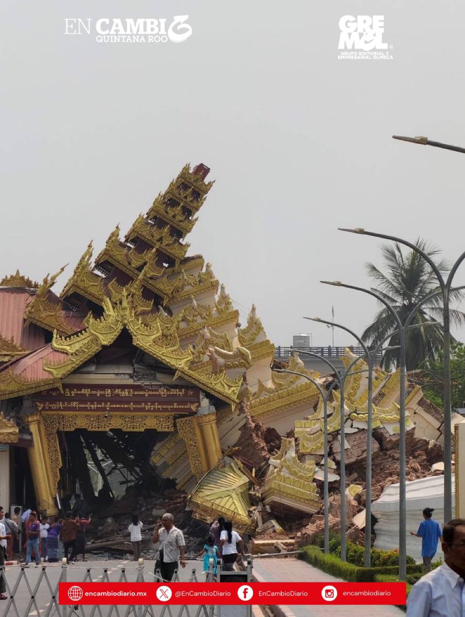 Fuerte terremoto de magnitud 7.7 sacude Birmania y Tailandia