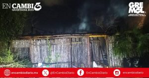 Incendio devasta viviendas en colonia irregular de Tulum