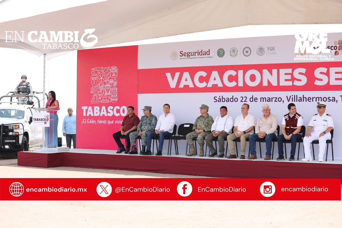 Javier May pone en marcha operativo 'Vacaciones Seguras' con más de 13 mil elementos