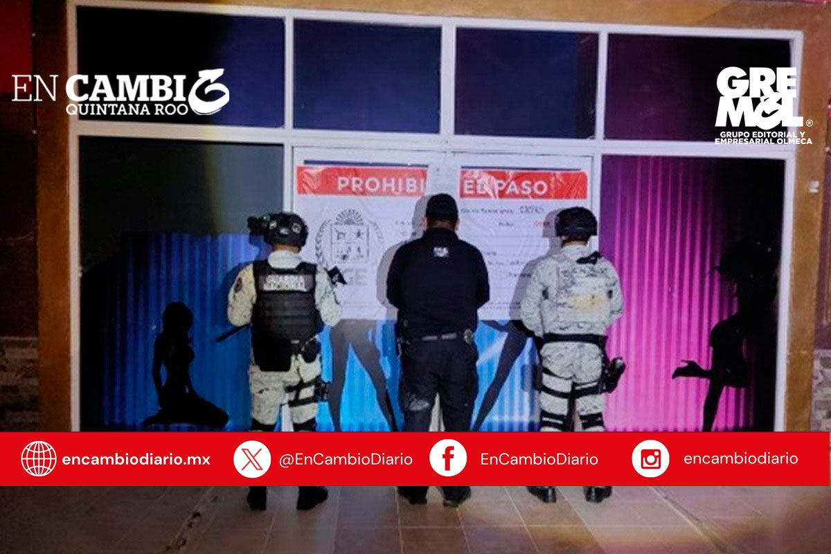 Rescatan a 14 mujeres víctimas de trata en dos bares de Cozumel