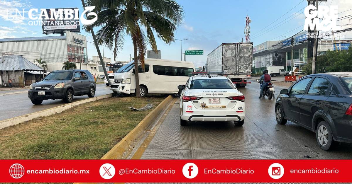 Se registran múltiples accidentes viales en Cancún debido a la falta de precaución 