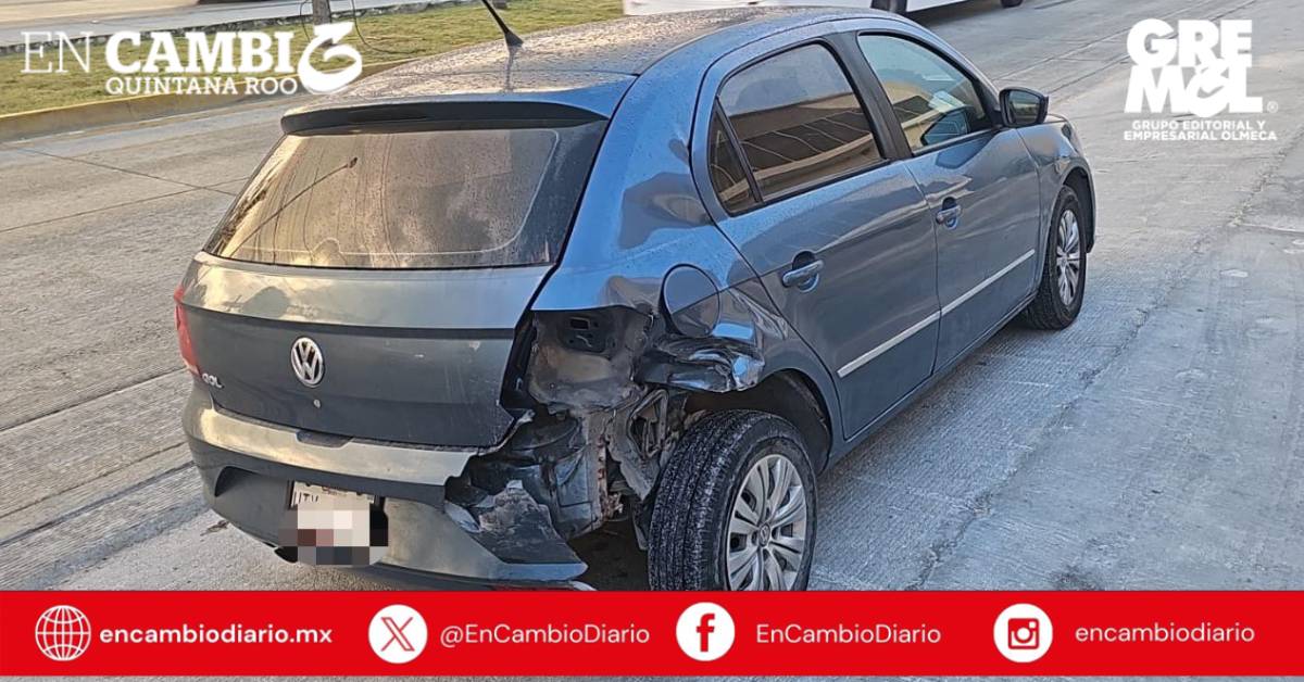 Se registran múltiples accidentes viales en Cancún debido a la falta de precaución