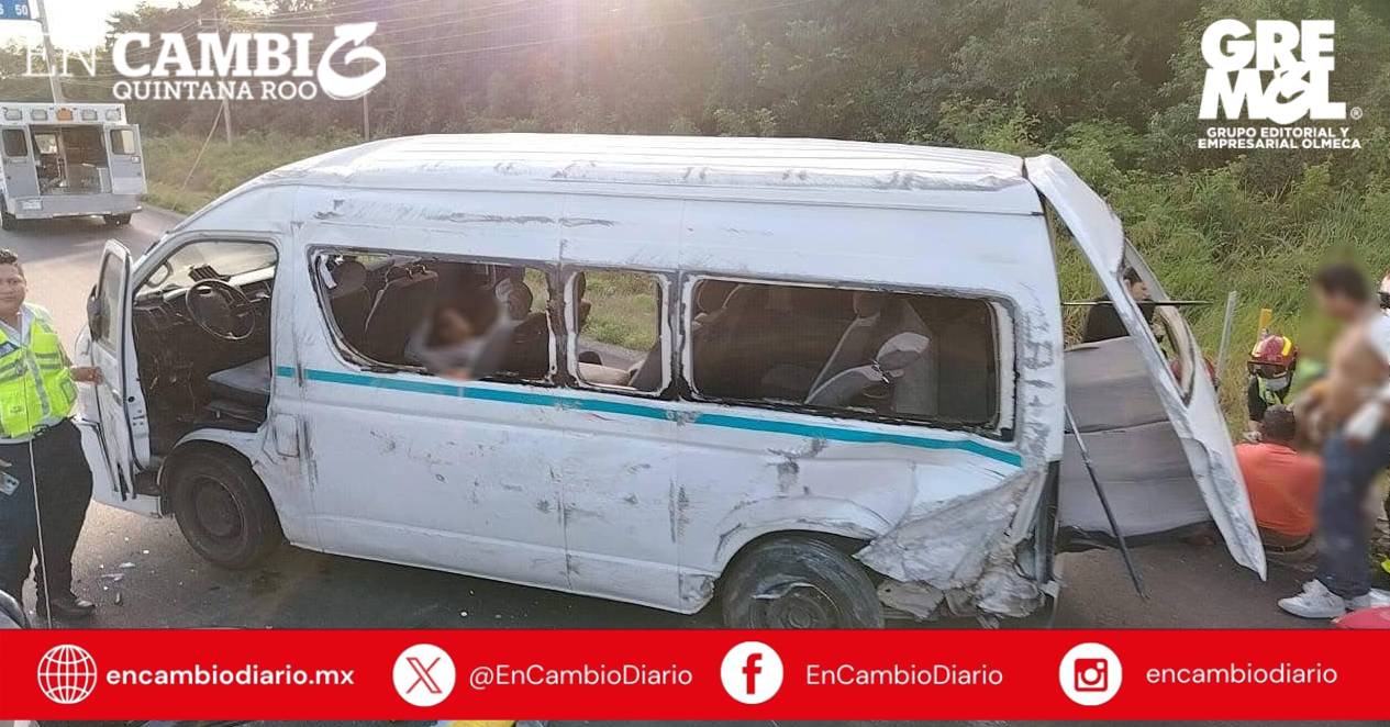 Grave accidente en carretera Playa del Carmen-Cancún deja varios heridos