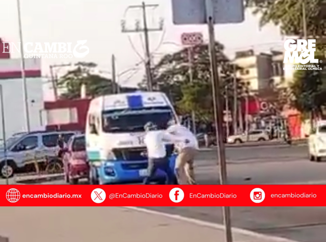 Combista agarra a “cinturonazos” a automovilista en Comalcalco