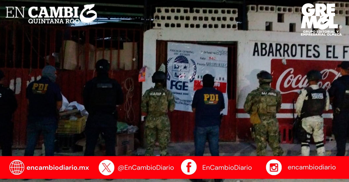 Aseguran drogas, armas y vehículo tras operativos en Tulum y Chetumal