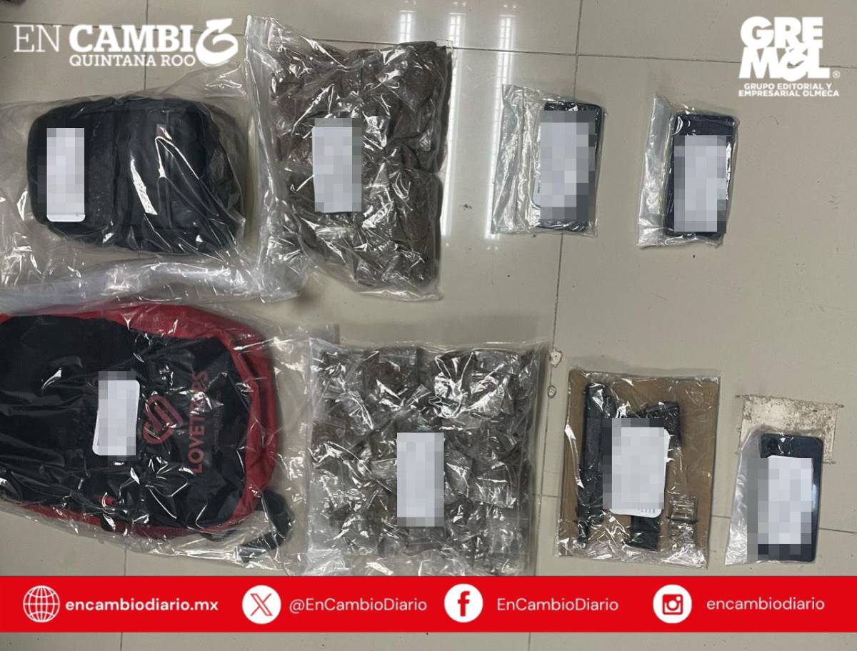 Detienen a dos presuntos implicados en narcomenudeo y portación de armas en Cancún