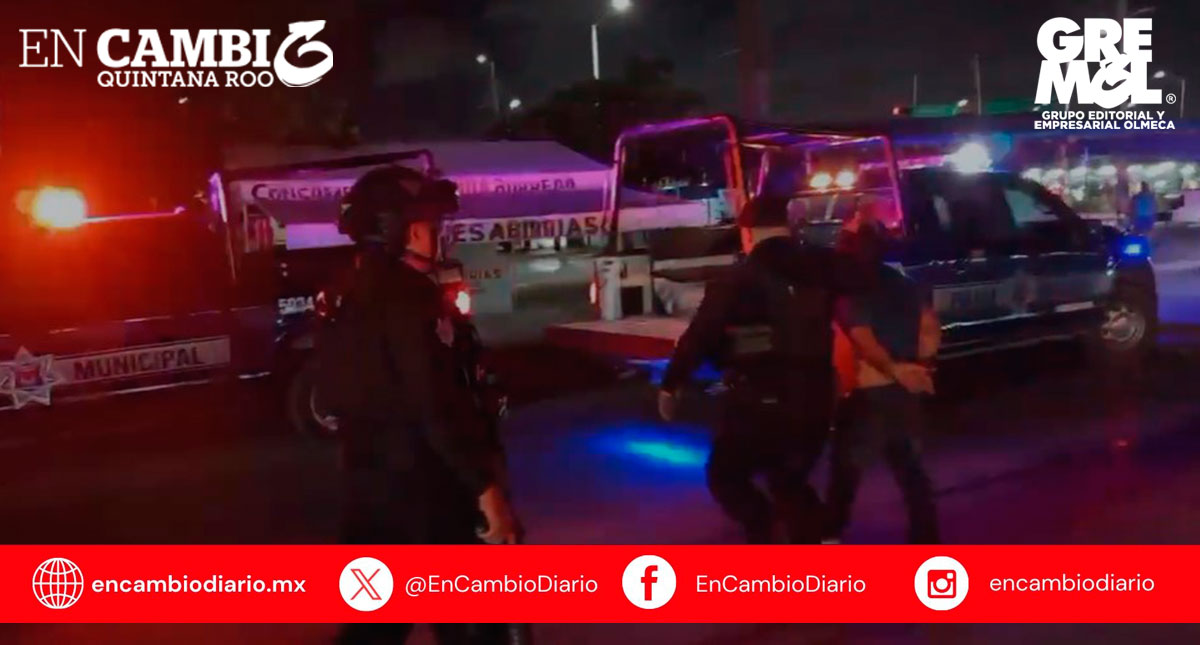 Detienen a un hombre en Cancún por agredir a su pareja, era menor de edad