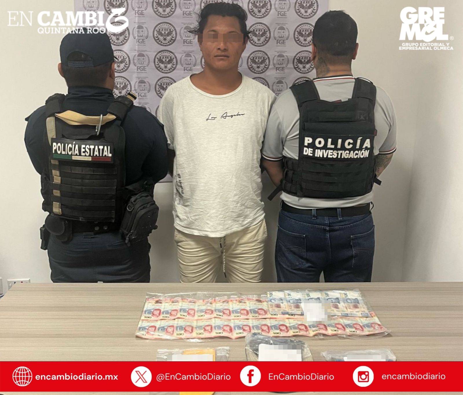 Detienen en Cancún a presunto extorsionador en la Zona Hotelera
