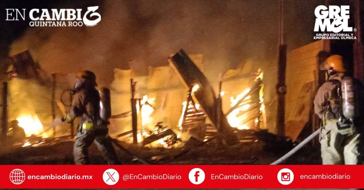 Fuego arrasa con vivienda y taller de carpintería en Calderitas