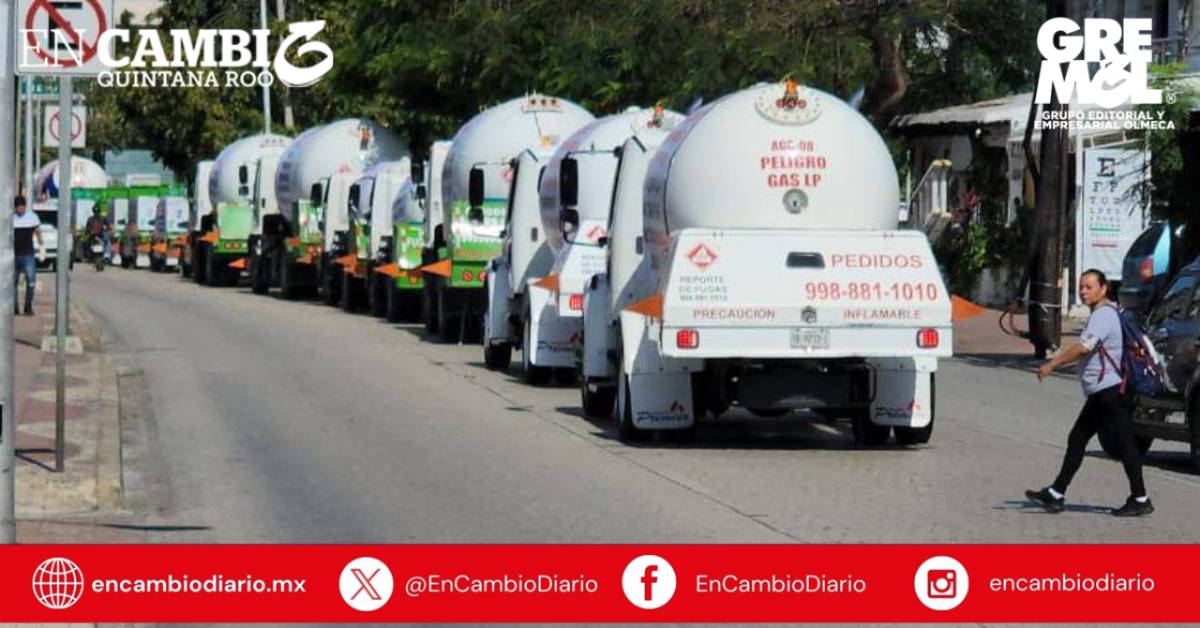 Gaseros de Cancún y otras ciudades protestan a nivel nacional por aumento de tarifas y crisis operativa