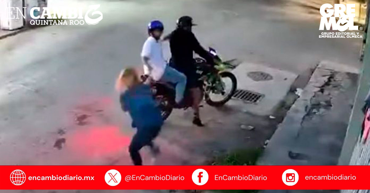 Intentan asaltar a una mujer en la Región 219 de Cancún; logra salvar sus pertenencias