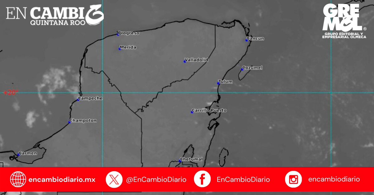 Persisten las altas temperaturas y se prevén lluvias aisladas en Quintana Roo por frente frío 40