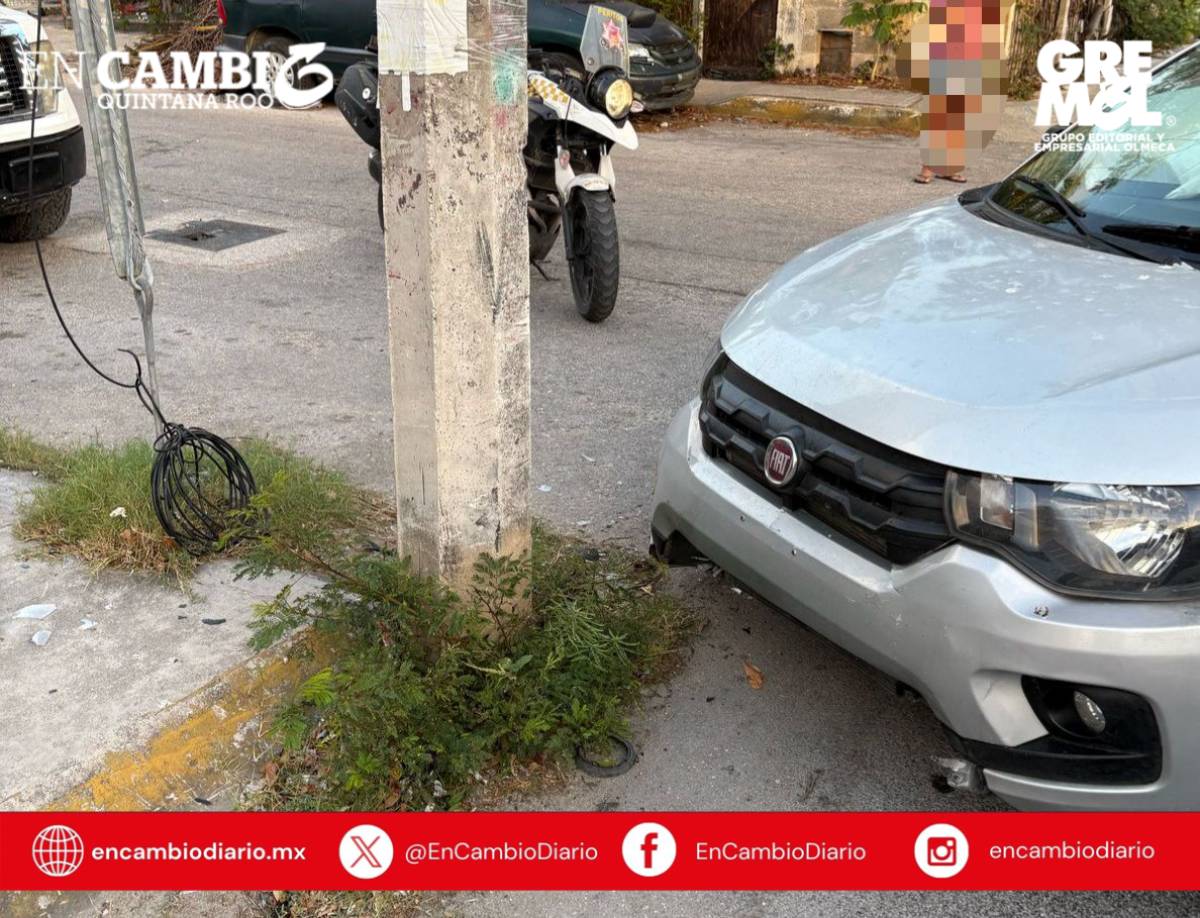 Reportan múltiples accidentes de tránsito en Cancún