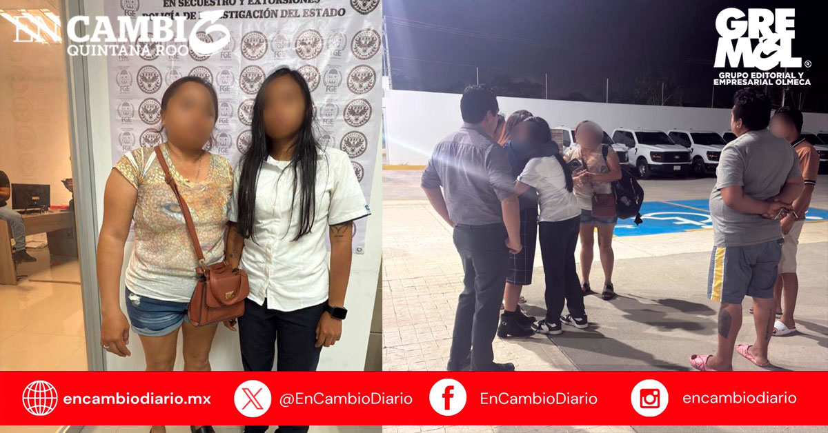 Rescatan a joven víctima de secuestro en Cancún