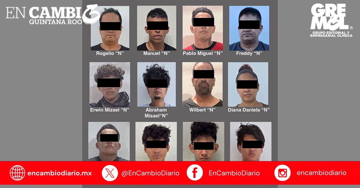 Vinculan a proceso a 12 personas por delitos de narcomenudeo en Cancún y Playa del Carmen