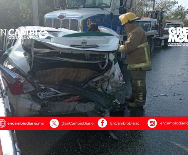 Accidente múltiple en Arco Norte deja cinco lesionados, entre ellos dos menores