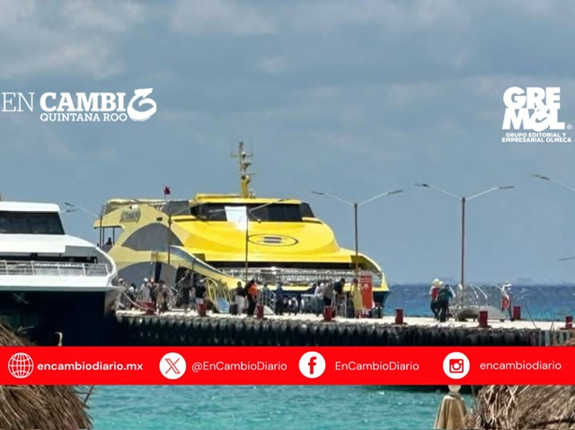 Hombre fallece a bordo de embarcación en trayecto Cozumel–Playa del Carmen