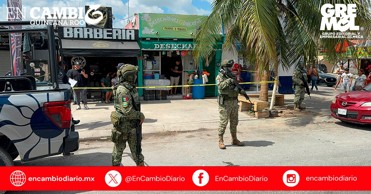 Ataque armado en taller mecánico deja un muerto en la Sm. 260 de Cancún