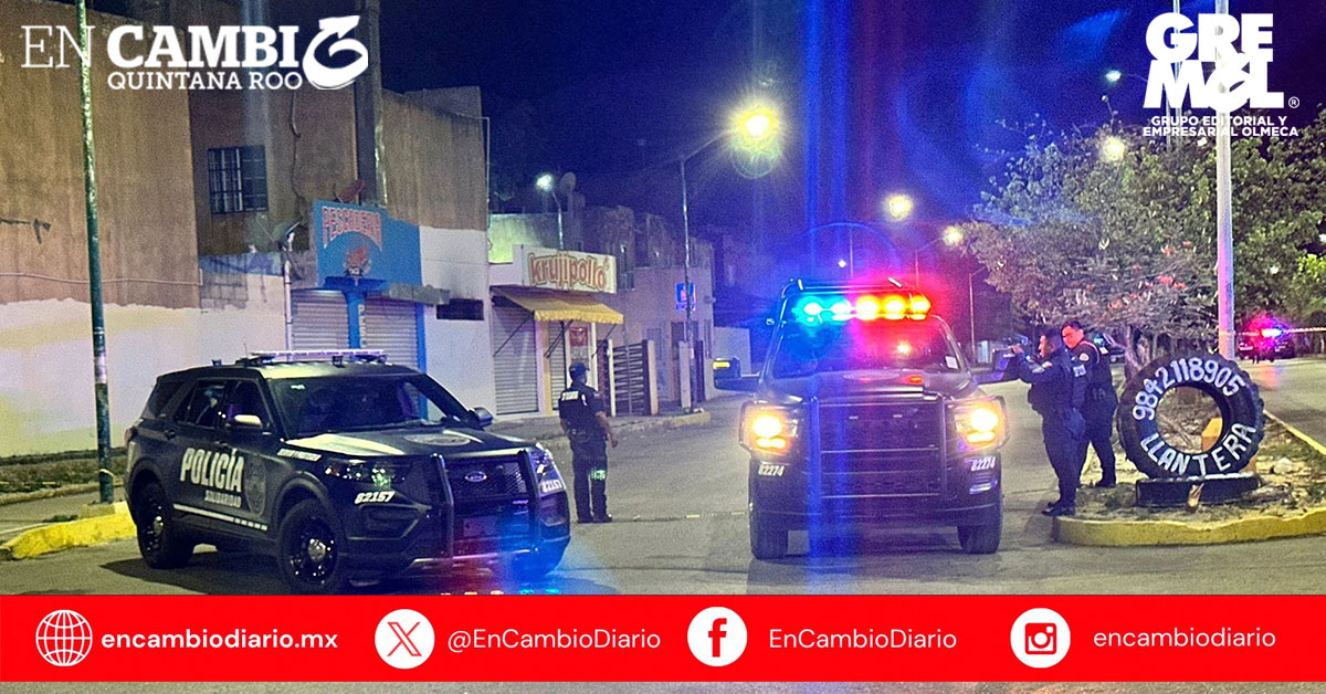 Enfrentamiento en Playa del Carmen deja un policía y un civil muertos tras reporte de violencia familiar