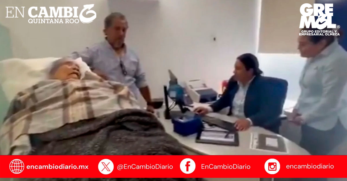Obligan a mujer de 96 años a acudir en camilla a sucursal de BBVA para reactivar su pensión