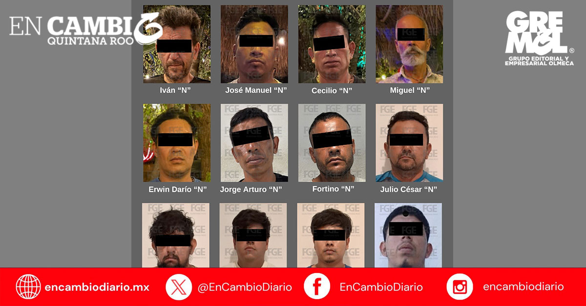 Vinculan a proceso a 15 personas por narcomenudeo en Tulum, Cancún y Playa del Carmen