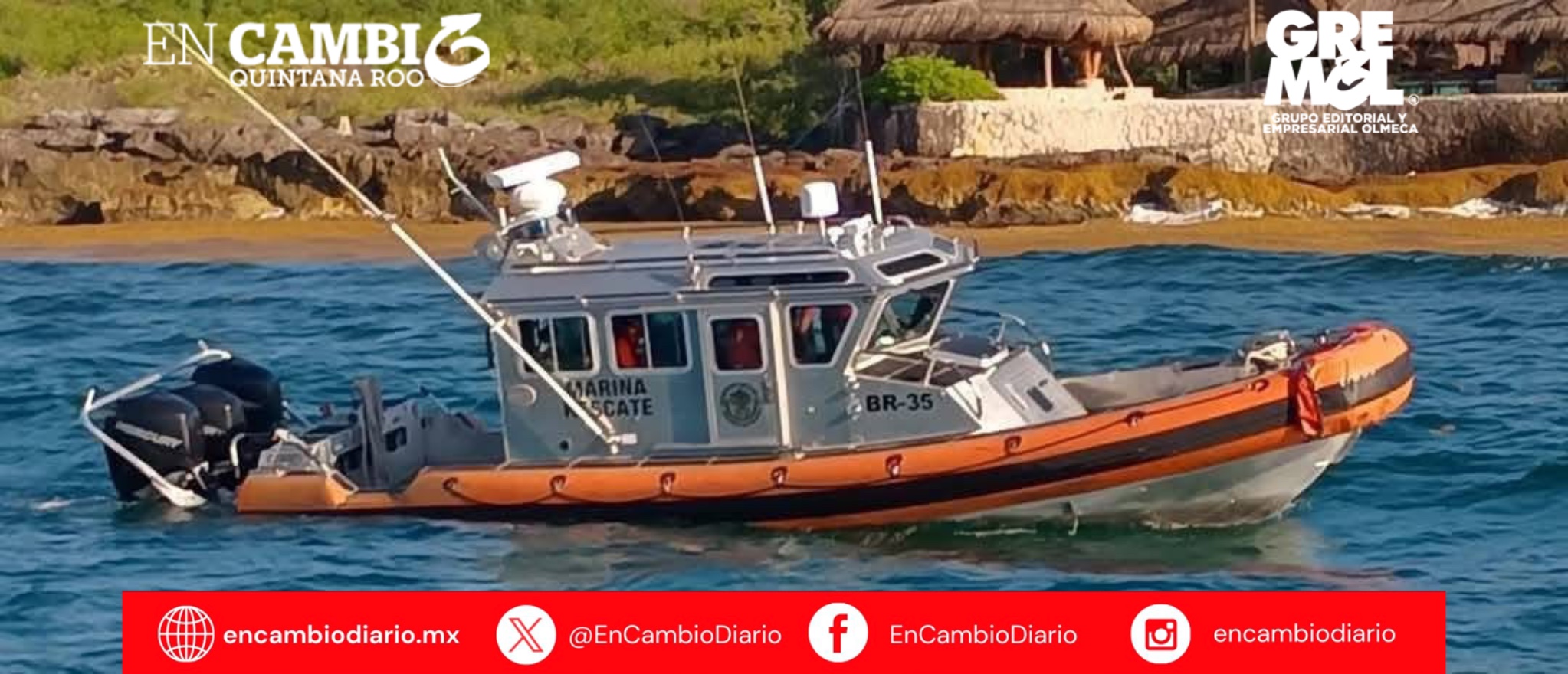 Asegura la Marina 45 paquetes de presunta cocaína en costas de Playa del Carmen