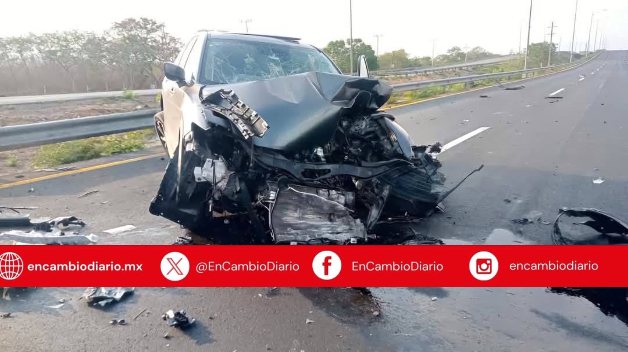 Joven pierde la vida en trágico accidente en la carretera Mérida-Progreso