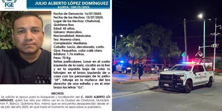 Sicarios levantan a hombre en Chetumal; FGE activa ficha de búsqueda