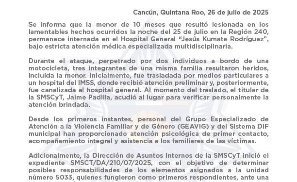 Separan a policías que negaron atención a bebé