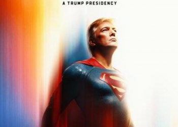 Imagen de Trump con traje de Superman