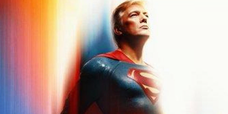 Imagen de Trump con traje de Superman