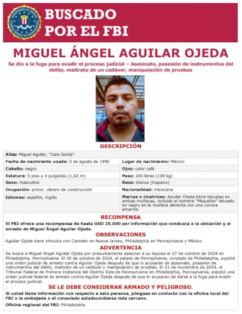 Quién es Cara Gorda buscado por FBI