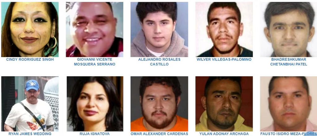 Quiénes son los 10 fugitivos más buscados por el FBI