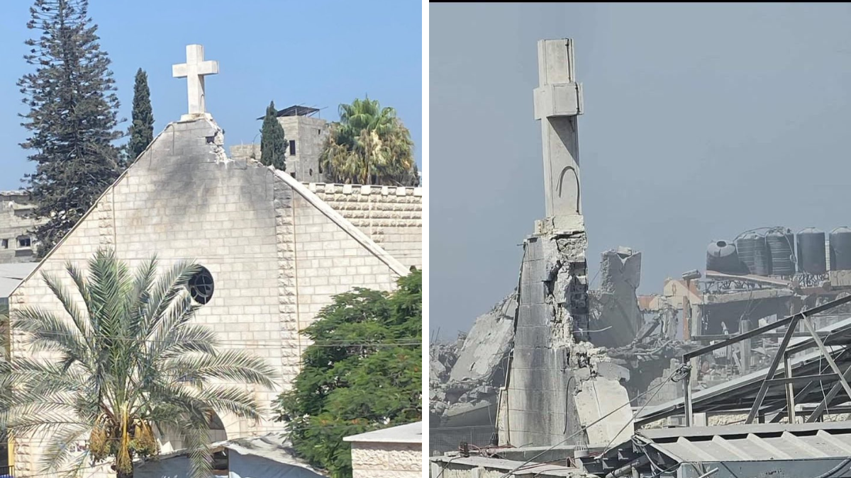 Bombardea Israel Iglesia en Gaza