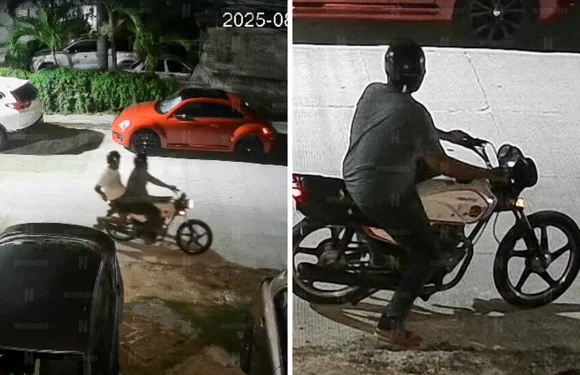 Captan robo de motocicleta en Cancún
