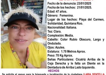 Aparece muerta italiana en Playa del Carmen tras ser reportada como desaparecida