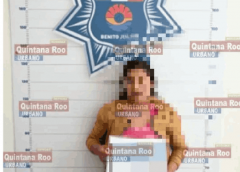 Madre detenida por maltrato a su bebé en Cancún