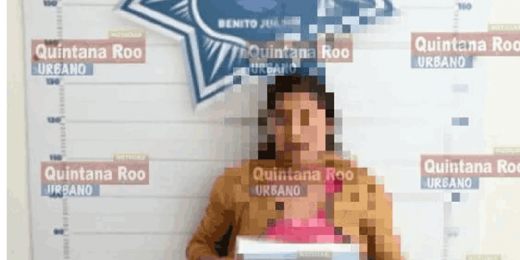 Madre detenida por maltrato a su bebé en Cancún