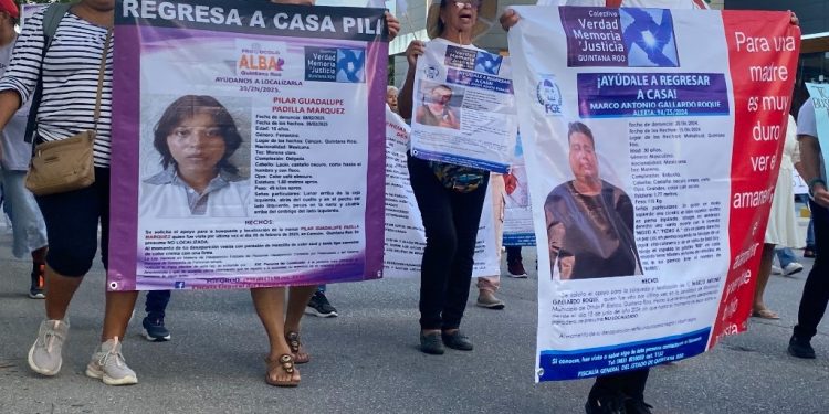 Protestas y movilización de colectivos de madres buscadoras