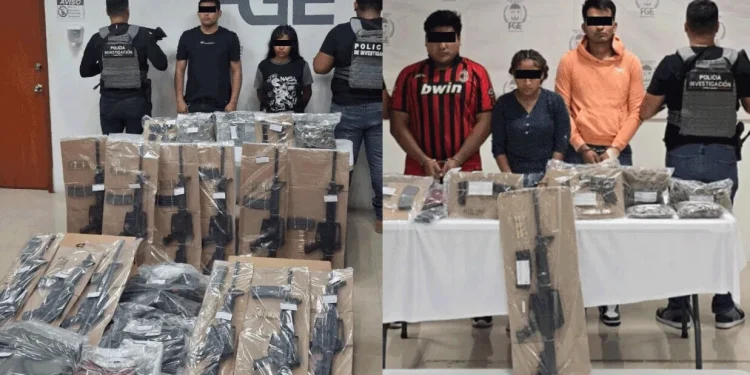 Incautan droga y poderoso arsenal en Playa del Carmen