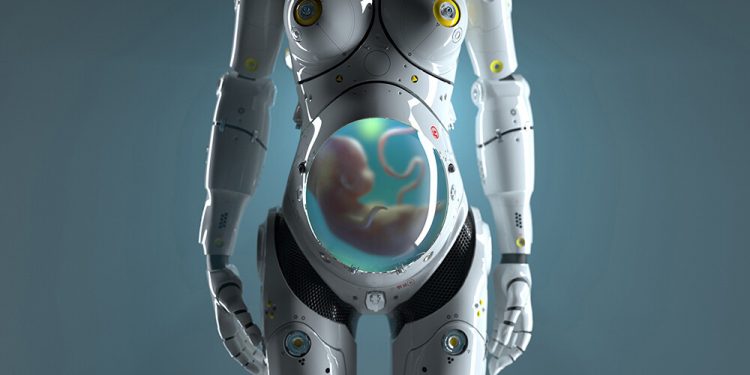 robot embarazado de China