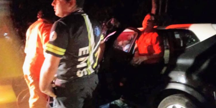 Siete lesionados tras choque frontal en la carretera Calderitas–Luis Echeverría